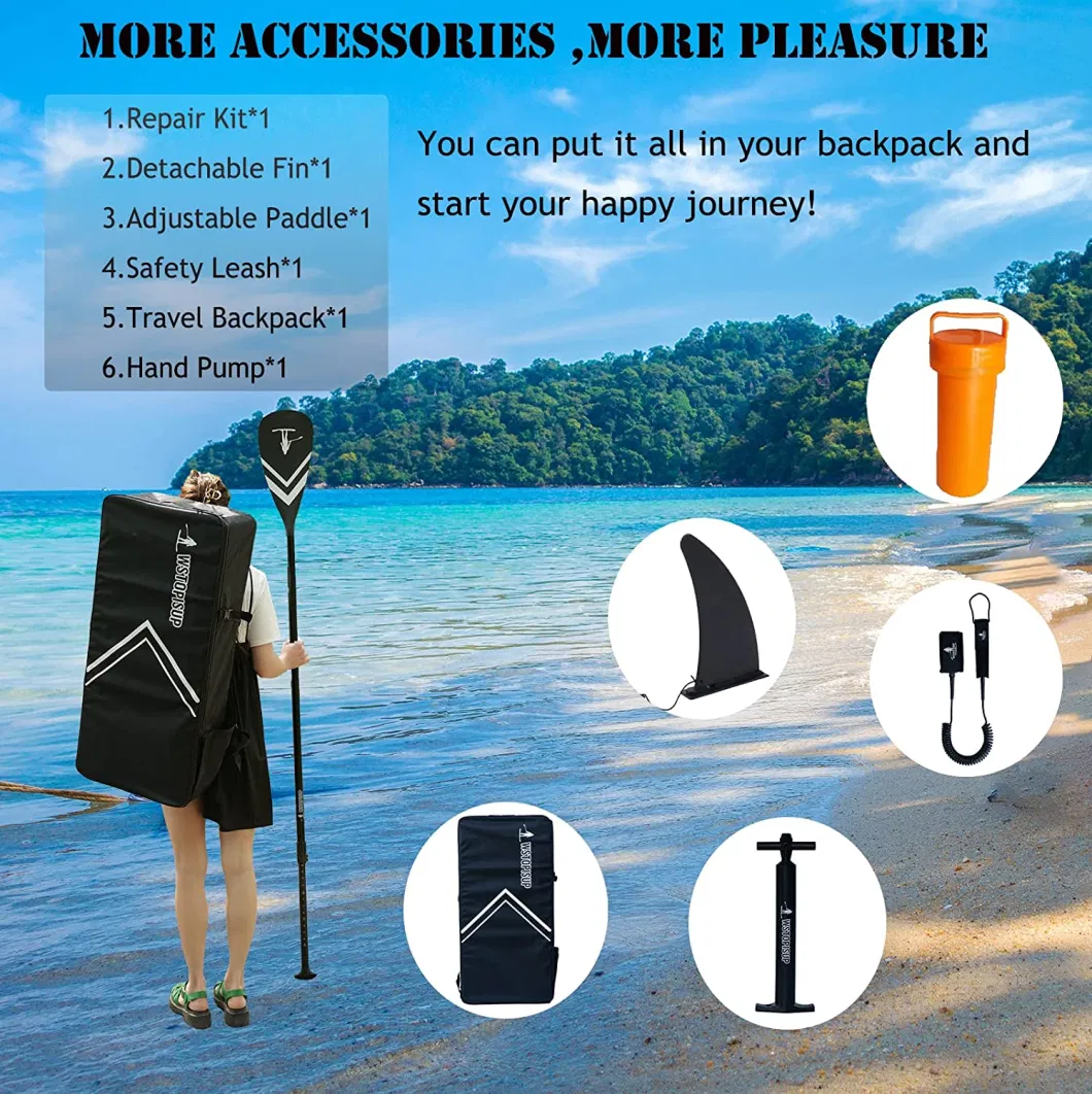 China Paddle Board Manufacture Custom Cheap Inflatable Sup Stand up Paddle Boards in 10&prime; 6FT