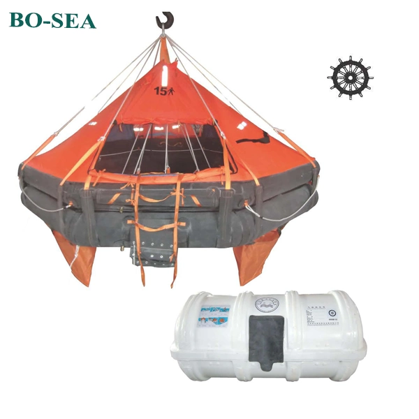 15 Persons Davit-Launched Inflatable Life Raft Marine Life Raft
