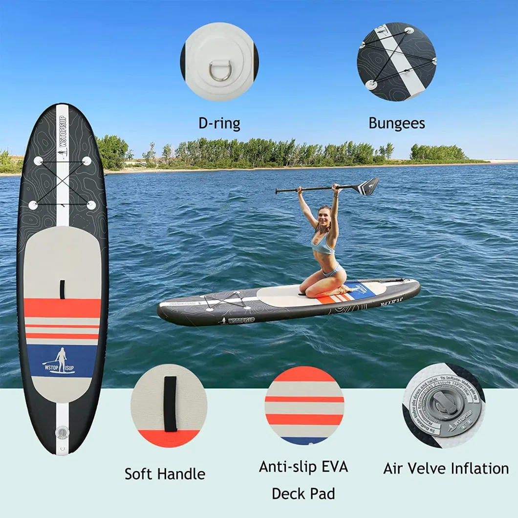 China Paddle Board Manufacture Custom Cheap Inflatable Sup Stand up Paddle Boards in 10&prime; 6FT