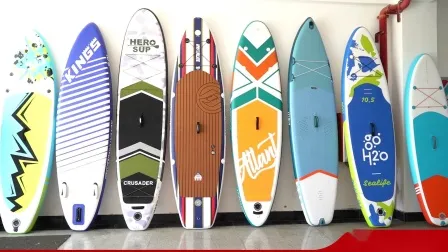 2022 New Design Epoxy Customized Wooden Stand up Paddle Board Sup Surfboard 