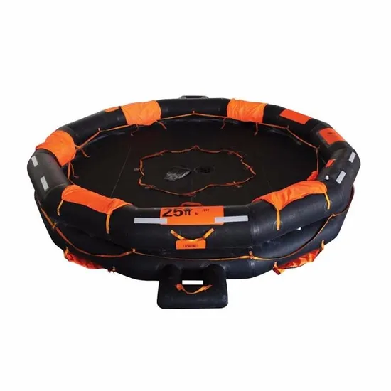 Open Reversible Hsc Pack Aor 65 Person Inflatable Life Raft 
