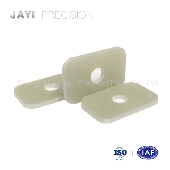 Custom NEMA Grade Fr4 Epoxy Fiberglass Aqua Green Board, CNC Shaped Cutting, Chamfering, Punching 