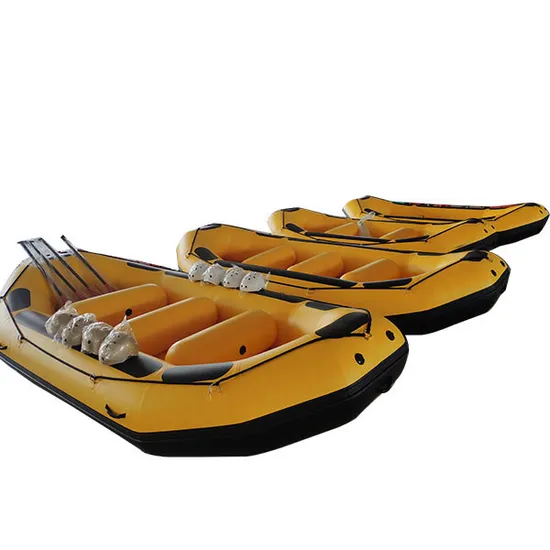 Ilife 4.3m Inflatable Raft with Wooden Strip Floor PVC Hull Life Raft Fishing Boat Water Water Inflatable Kayak Raft Boat Whitewater River Bailing Paddle Raft 